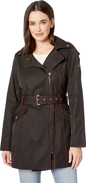 michael kors asymmetrical trench