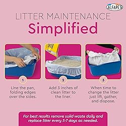 Alfapet Elastic Cat Litter Box Liners - Extra Giant