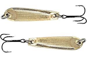 Reaction Tackle Tungsten Jigging Spoons – Vertical Fishing Lures for Bass, Walleye & More (2-Pack)