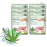 Epielle Nourishing Hand Mask 6 Pairs, Repair and Soften with Hemp & Rosemary Extract, Deep Moisturizing Gloves for Dry, Cracked Hands, Self Care Gifts for Women, Spa Kit, Stocking Stuffers