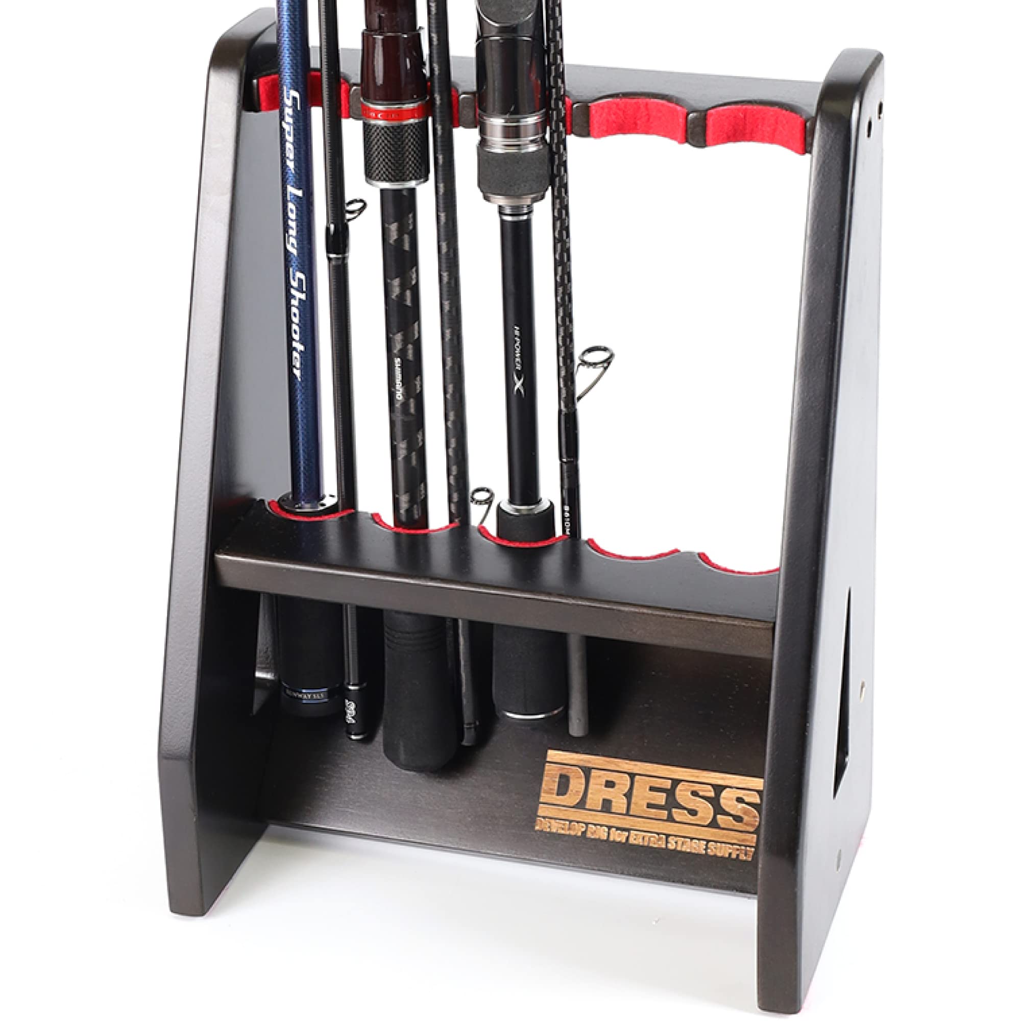 ドレス 木製ロッドスタンド ダークブラウンの商品画像