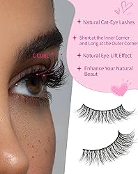 Cat Eye Lashes Light Short Eyelashes Natural Look