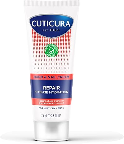 Cuticura Repair Hand Nail Cream 75ml Dry Damaged Skin Intense Hydration