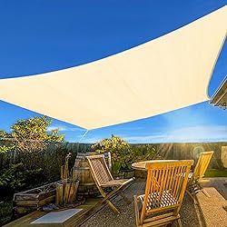 Artpuch Sun Shade Sail, 6'x12' Cream