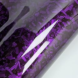 LZLRUN Forged Gloss Carbon Fiber Black Vinyl Wrap