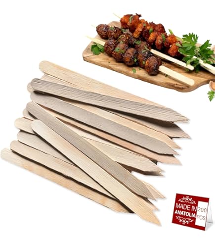 Amazon.com: Norpro 1897 Flat/Wide Bamboo Skewers, 11.5-Inch