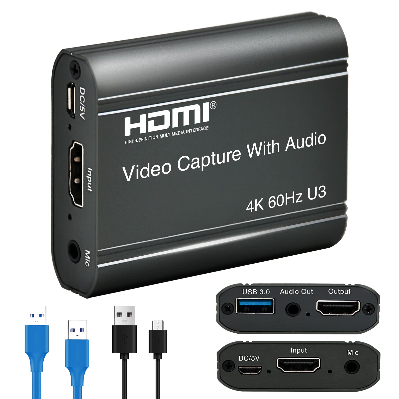 ORIVISION 4K Capture Card, HDMI to USB 3.0 Video Capture Card with