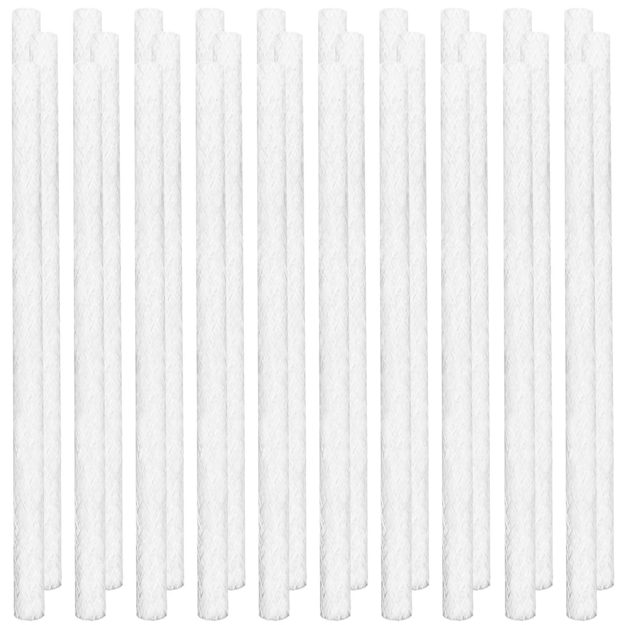 EBaokuup 14 Pcs Long Life Fiberglass Replacement Wicks,10'' Lighting Torches Wick,Citronella Wicks for Bottles,Indoor Decor and Outside Lanterns and Oil Lamps