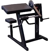 Body-Solid (GCBT380B) Cam Series - Adjustable Seat Biceps and Triceps Machine for Home Gym - Compact Workout Equipment for Arm Training and Weight Lifting, Black