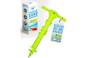 SandShark New Sport Boat Anchor and Jet Ski Anchor. Shallow Water Anchor Pole for Boat and PWC. Sand Anchor Kit for Boat and Kayak Anchor System. Easy Storage, High-Strength ABS