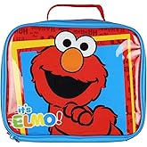 INTIMO Sesame Street It's Elmo HAHA LOL Tossed Face Print Insulated Lunch Box Bag Tote 10"