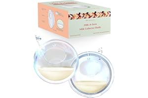 Idaho Jones Breast Milk Collector Shells | Soft Milk Catchers | Don't Waste Your Milk in Nursing Pads, Save it with Milk-A-Save | Recolector de Leche Materna