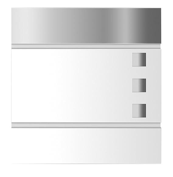 frabox Design Briefkasten Lens EXKLUSIV Special Edition, RAL 9016 Verkehrsweiß