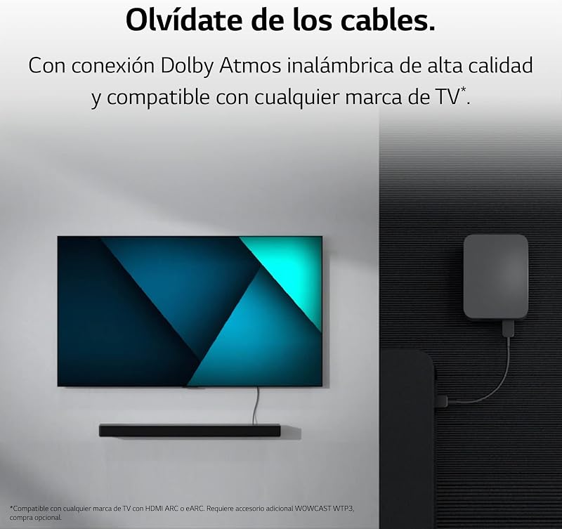 SC9S - Soundbar Bluetooth 5.0, 3.1.3 Canais, 400 W, Subwoofer sem fios, Dolby Atmos, DTS:X, IMAX Enhanced, Áudio Hi-Res 24bit/96kHz, cor cinzento escuro