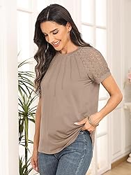 AUTOMET Womens Summer Tops Spring Shirts Trendy