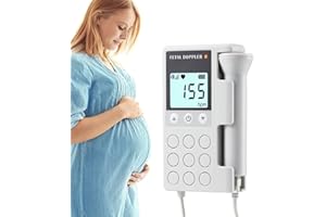 PLAMVELL Fetal Doppler Baby Fetal Doppler Heart Rate K1