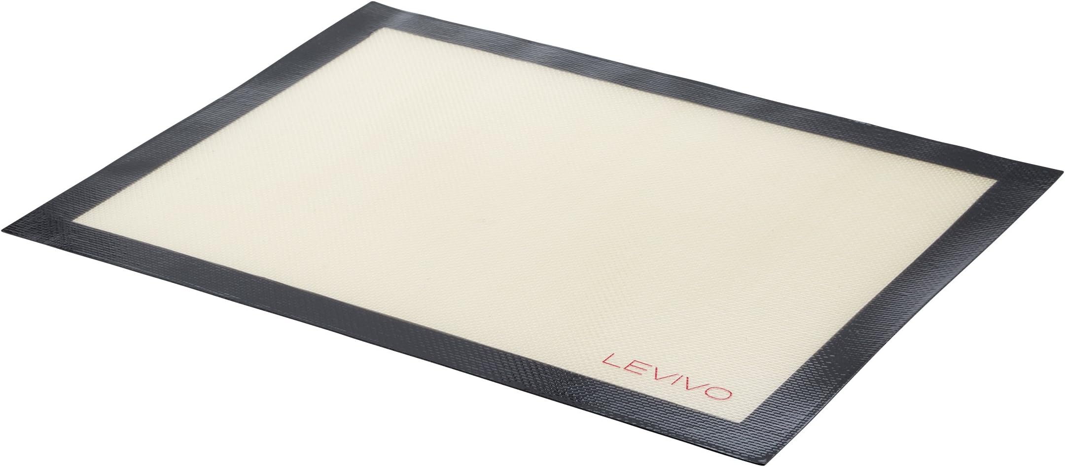 LEVIVO Silicone Baking Mat with Non-Stick Coating, Grey, 30 x 40 x 0.1 cm
