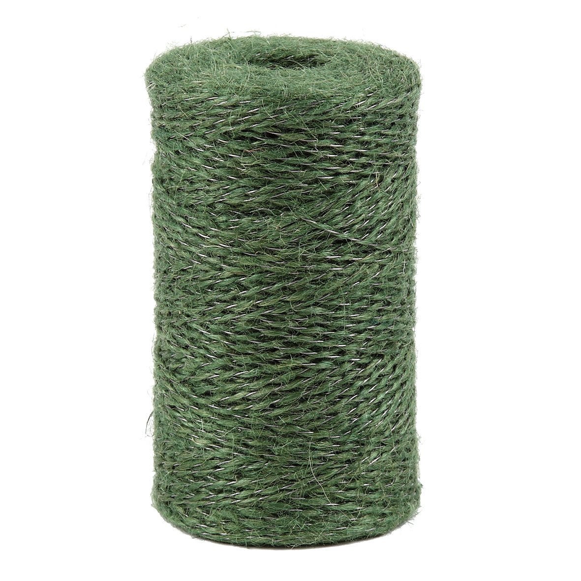 La Cordeline CJN23V Reinforced Gunny String – Natural Jute (Green)/Steel Thread 190m