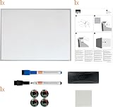 Nobo Small Magnetic Whiteboard Aluminium Frame 585 x 430 mm with Pens view 6