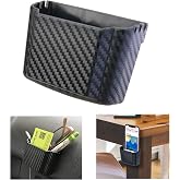 Hypersonic Front Seat Car Organizer Universal Vehicle Dashboard Pocket Holder Plastic Black Cargo Storage Box Holds Phone Money Cards Keys Glasses Remote