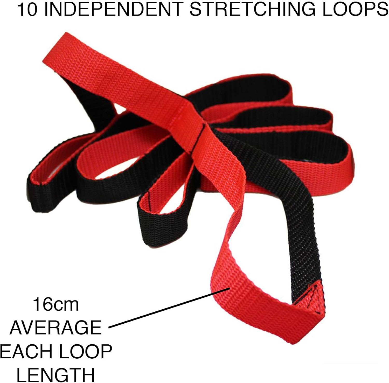 Yoga Stretch Strap Belt Flexibility Stretch Straps with 8 Loops, Ideal for Yoga Dance, Physical Therapy Rehab - Image 4