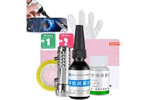 Phone Screen Repair Kit, Cracked Phone Screen Repair Liquid, Phones Screens Scratch Remover, Glass Repairs UV Glue, Display R