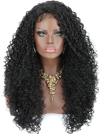 Amazon Com Kalyss Lightweight Synthetic Deep Curly Wave Lace