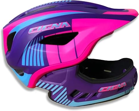 Casco Integrale per Mountain Bike Casco per Mountain Bike e BMX Certificato  CE per Bambini e