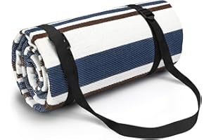 Hydro2Go Outdoor Waterproof Picnic Blanket Mat - 57‘’x78‘’ Extra Large Dual Layer Water Resistant Lunch Blankets Adjustable Carrying Strap for Grass, Beach, Park Picnic.