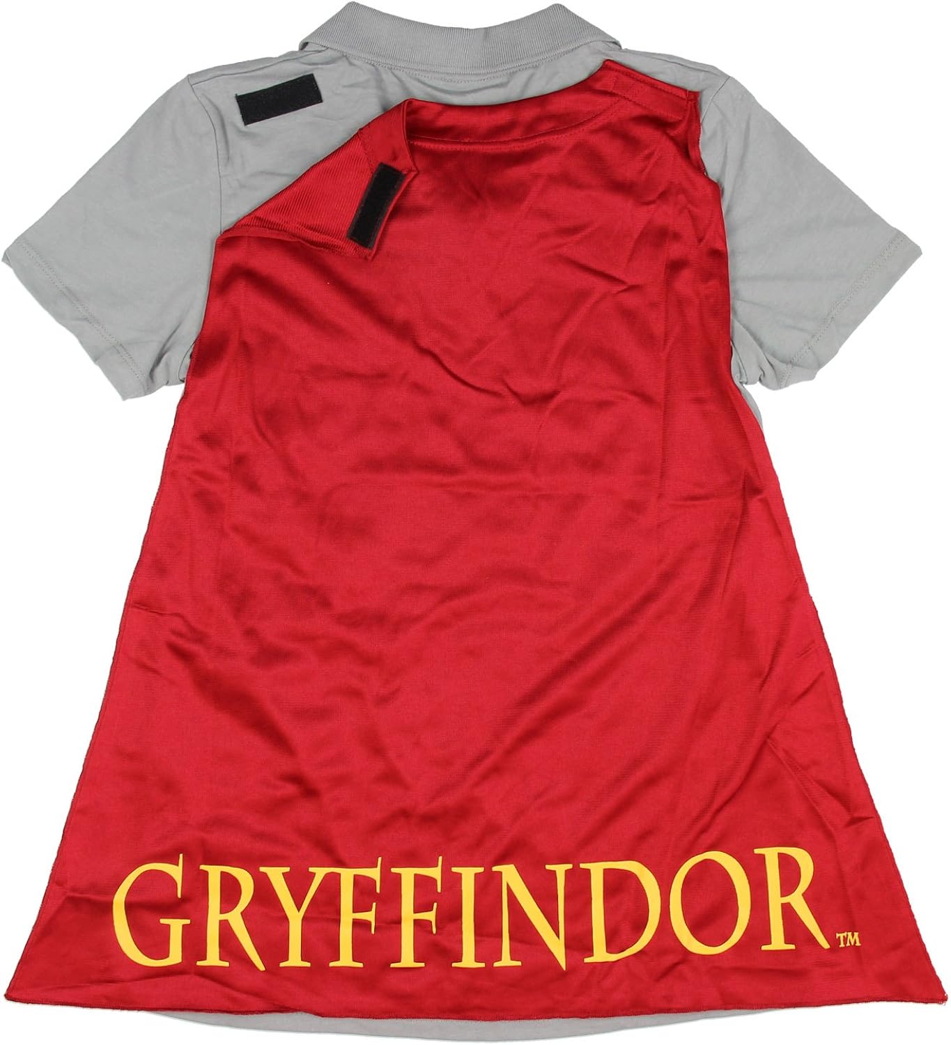 HARRY POTTER Gryffindor Caped Polo with Tie (Large) Grey: Clothing