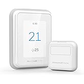 Honeywell Home T9 WiFi Smart Thermostat with 1 Smart Room Sensor, RCHT9610WF, Touchscreen Display, Alexa and Google Assist, C
