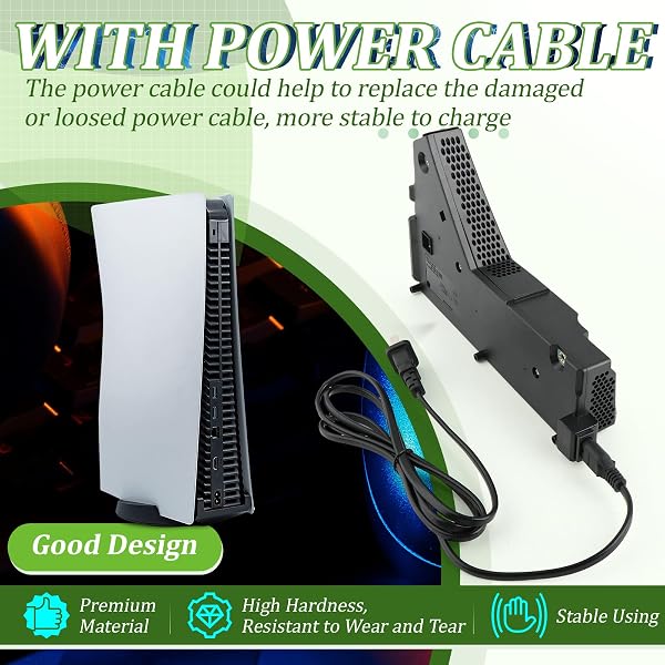 FOR PS5 ADP-400FR POWER SUPPLY REPLACEMENT FOR PLAYSTATION 5 400FR PA-1401-JT3 INTERNAL POWER SOURCE WITH AC ADAPTER CONSOLE ACCESSORIES PARTS WITH POWER CABLE REPAIR TOOLS