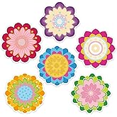 600 Pieces Flowers Sticky Notes, Colorful Flower Sticky Note Pads Flowers Shape Sticky Memo Pads Floral Self Stick Notepads for Teachers Students Home Office Classroom School Supplies