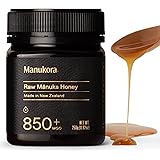 Manukora Raw Manuka Honey, MGO 850+ from New Zealand, Non-GMO, Monofloral, Traceable from Hive to Hand, Daily Digestive & Imm