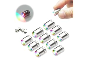 SUZEYAR 10 pcs Miniature Led Lights,Tiny Lights for Hand Craft/DIY,Miniature Lights Battery Powered, Dollhouse Light,Mini Lights for Toy Brick Building Blocks- 10 Pack (Multi-Color Changing)