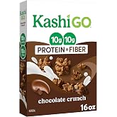 Kashi GO Chocolate Crunch Protein Cereal 16oz | 10g Protein, 10g Fiber