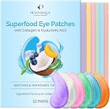 Plantifique Superfood Under Eye Gel Patches 12 Pairs Hyaluronic Acid Collagen view 1