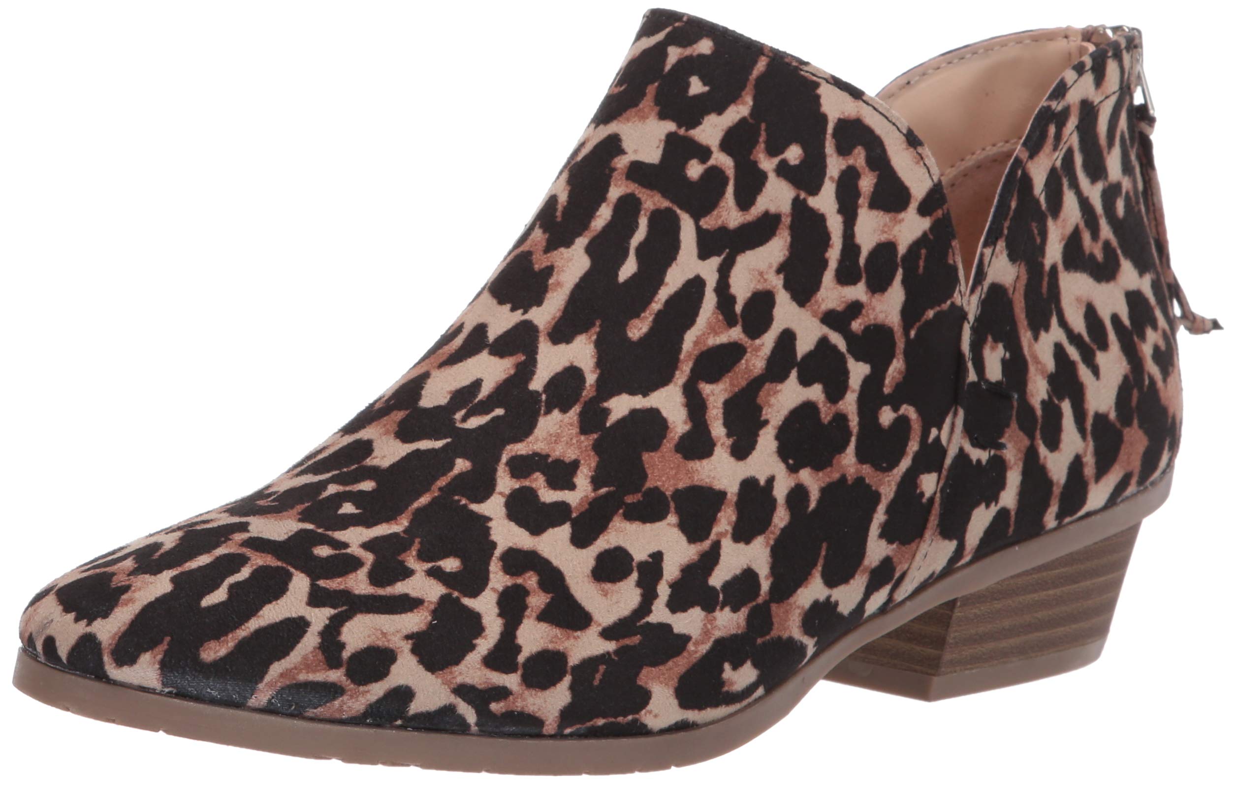 Kenneth Cole REACTION Women’s Side Way Low Heel Ankle Bootie, Leopard, 5 M US