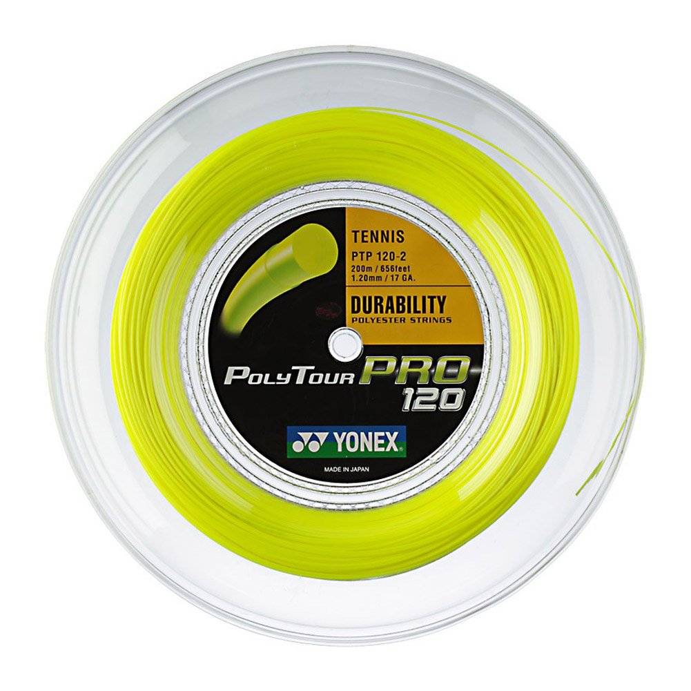 Yonex Poly Tour Pro String Reel - Yellow, 1.2 mm