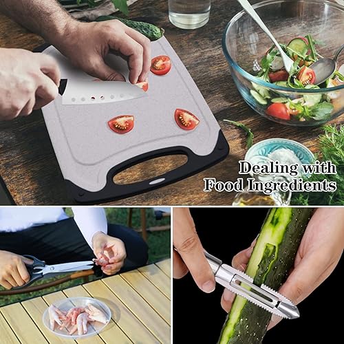 Camp Kitchen Cooking Utensil Set, 29pcs Stainless Steel Camping