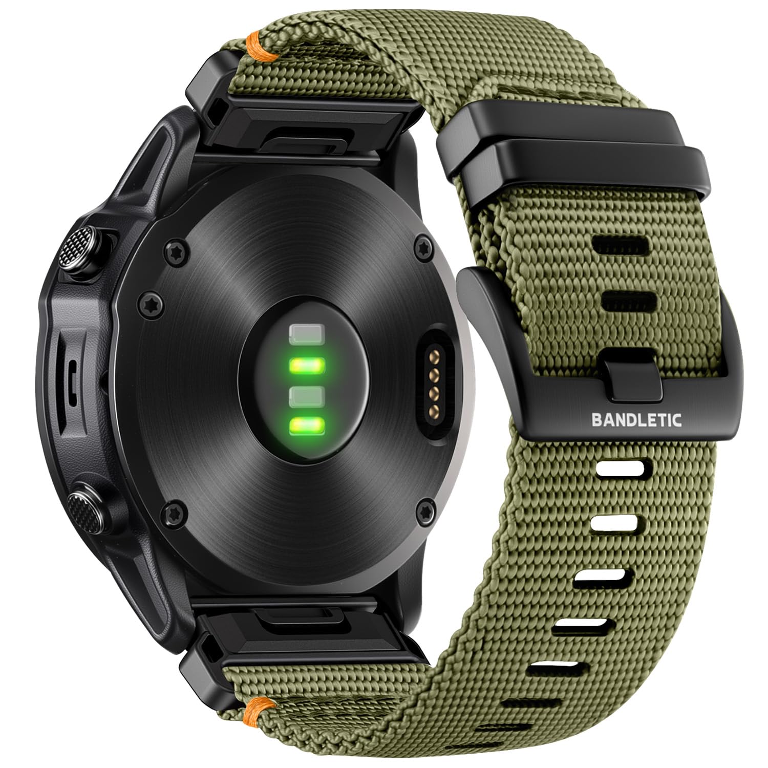 Photo 1 of ****UNKNOWN SIZE*****Bandletic Compatible with Garmin Fenix 7X 6X 5X Watch Band - 26mm Quick Fit Rugged Nylon Replacement Strap for Fenix 8 51mm /Instinct 2X/Enduro 2 3/Quatix 3/Tactix 7/Epix Pro 2/D2 Bravo Delta/Descent