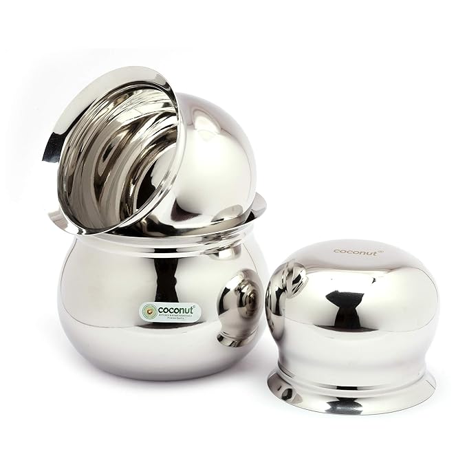 Buy Coconut Stainless Steel Kanchi Handi/Cookware (Without Handle & Lid
