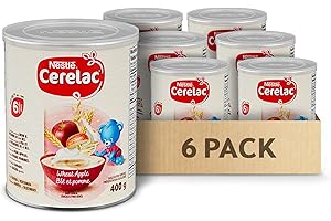 CERELAC Wheat Apple Baby Cereal, For 6 Months & Up, Source of Iron, Calcium & Vitamins B1 & B3, Made With Real Apples, No Add