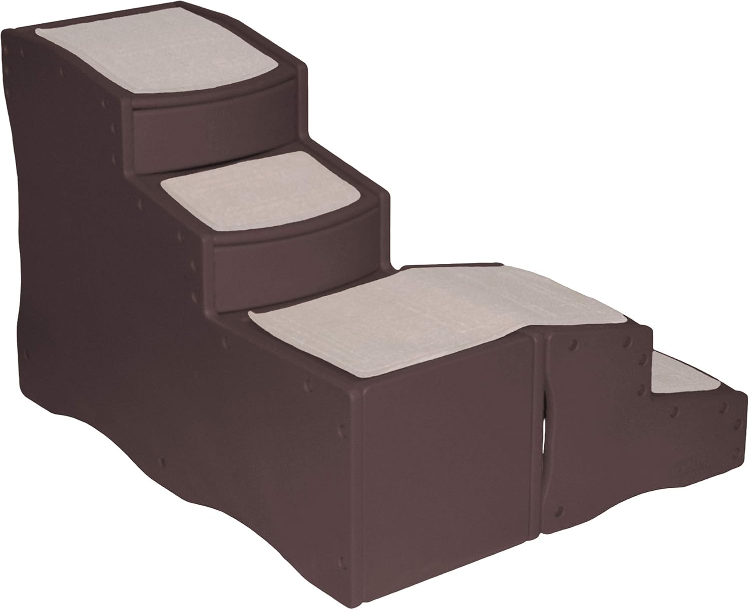 Pet Gear Easy Step Bed Stair for Cats/Dogs with Storage Compartment, Removable Washable Carpet Treads, Space-Saving Multi-Position Design : Pet Supplies