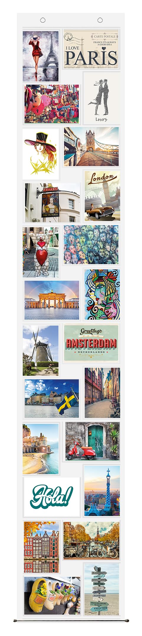 trendfinding® - Photo Curtain in Portrait and Landscape - For 24 Photos and Pictures Sized 10 x 15 cm — image 1