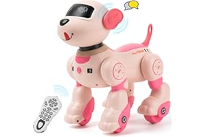 Zreswap Voice&Remote Control Robot Dog Toy: Programmable Voice Robotic Puppy for Kids Smart Interactive Robot Dog Dancing Singing Stunt Animal Toy for Toddler Toys 3-8 Year Gift