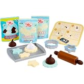 Little Tikes Creative Chefs Cookie Kit with Make-It Mix Play Sand, 11 Accessories, Realistic Pretend Play Baker Set, Boys, Girls, Ages 3+