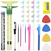 32 Piece Sewing Marking Kit - Tailor's Chalk, Fabric Markers & Sewing Pencils