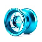 YoyoFactory Shutter Yo-Yo - Modern Unresponsive Metal YoYo, World Champion Signature Yoyo, Ball-Bearing - Blue