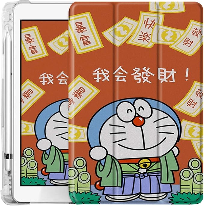 Amazon Co Jp タブレットケース Ipad Air Ipad Pro Ipad Miniケース アイパッド 手帳型 軽量 薄型 耐久性 全面保護 傷防止 オートスリープ 磁気吸着 スタンド 多角度調整 フィルム付き Applepencil収納可能 可愛い ドラえもん 家電 カメラ